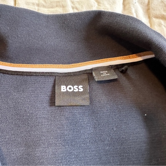 BOSS Sidney Quarter Zip Pullover Sweatshirt XXL - Picture 6 of 9